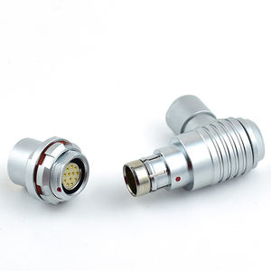 TT série F vente en gros 2 3 4 6 <span class=keywords><strong>8</strong></span> 12 24 32 64 broches 0F 1F 2F 3F mâle femelle Push Pull 90 degrés coude connecteur circulaire - Product Image 1