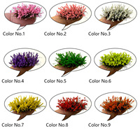 Matériel de décoration DIY pour maquettes de trains, dioramas et jardins : Touffes de fleurs ovales à base souple, pièce unique, 8 mm, échelles HO et N