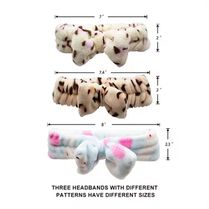 Accesorios para el cabello suave Coral polar turbante Bowknot Headwrpas maquillaje personalizado lazo baño <span class=keywords><strong>diadema</strong></span> para mujer cosmético y Spa Facial - Product Image 2