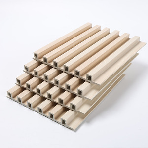 Panneau de revêtement de mur intérieur imperméable ignifuge écologique en bois de bambou plastique de WPC - Product Image 4