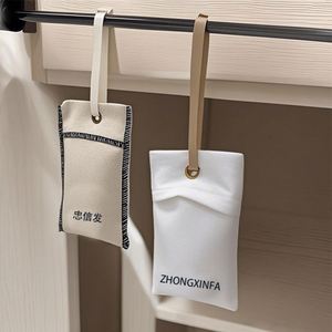 Sac à rabat en coton biologique et lin pour l'aromathérapie automobile, la garde-robe, la chambre à coucher, parfum durable, à utiliser avec des bracelets et des lunettes - Product Image 2