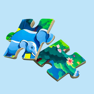 Rompecabezas Educativos para Niños, Juguete Plegable de Interacción Padres-Hijos, Libro Creativo Multinivel con Animales, Dinosaurios y Océanos - Product Image 4