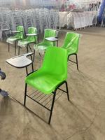 Chaise de formation éducative avec tablette d'écriture et panier à livres, chaise d'étudiant empilable pour salle de classe et amphithéâtre