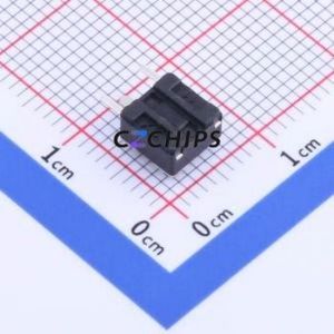 TS6645B3J Tactile Switch Bent Lead Through Hole-3P,6x6mm Switch Single Pole Single Throw Round Button 2.5N Right Angle Insert - Product Image 2