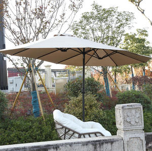 Parasol rectangulaire double face de 4,5 m avec manivelle et base en acier inclinable automatiquement – Idéal pour la plage et les parcs - Product Image 5