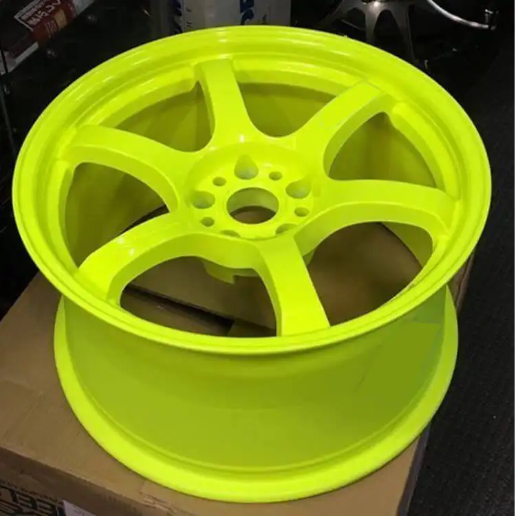 Chinese Factory Wholesale Custom Alloy Forged Rim 6 Spoke Rims 20 21 22inch 5x114.3 Bright Green Wheels