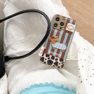 เคสโทรศัพท์หนัง PU ลายดัชชุนด์สีเรโทร สำหรับ iPhone 13 14 15 16 17 Pro Max  สำหรับผู้หญิง น่ารัก - Product Image 4