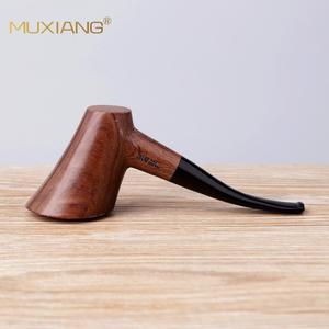 Muxiang Wooden Tobacco Pipe Bent Type With Acrylic Mouthpiece For Smoking - Product Image 2