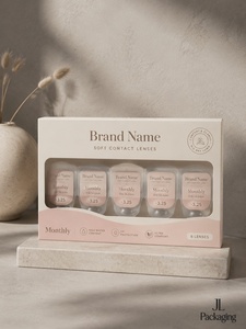 Boîtes <span class=keywords><strong>de</strong></span> lentilles <span class=keywords><strong>de</strong></span> contact mensuelles avec logo personnalisé, emballage élégant, coffret cadeau, fournisseur d'emballages en papier pour lentilles <span class=keywords><strong>de</strong></span> contact - Product Image 2