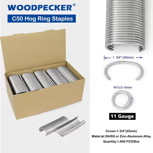 <span class=keywords><strong>Agrafeuse</strong></span> pneumatique industrielle Woodpecker C130L, calibre 11, facile à transporter, pour cages en fil métallique et gabions - Product Image 2