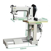 BT205-370 long bras cylindre lit Selles Matériau épais Machine à coudre chaussures Aiguille cuir chaussure cuir sacs machine