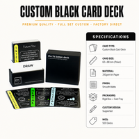 Impression personnalisée avec boîte à couvercle et base et support en bois pour jeu de cartes d'affirmation - Fabricant en gros de jeux de cartes personnalisés