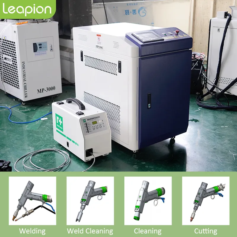 Leapion Portable Laser Welder 3 In 1 1000w 1500w 4 In 1 Cnc Laser Welding Machine