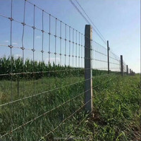 Malla de Alambre Galvanizado de 1.2m, 1.5m, 1.8m de Alto para Cercas de Granjas Ganaderas, Rollos de Malla Tejida para Vacas Lecheras y Ganado Vacuno