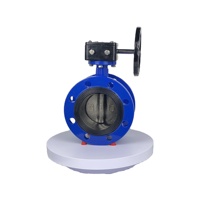 Válvula de Mariposa con Brida PN10/16 de 6 Pulgadas, Control por Engranaje Helicoidal/Manual/Actuador Eléctrico, Cuerpo de Hierro Dúctil, Asiento de PTFE/EPDM, Uso Industrial