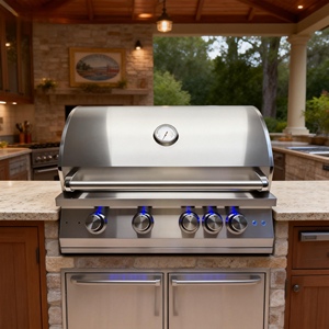 304 Stainless Steel Heavy Duty Multifunction Outdoor Kitchen Built-in <b>BBQ</b> Electronic Pulse Ignition 4 Burners G-4 - Product Image 4