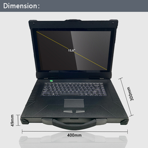Laptop industri kasar 15.6 inci dengan baterai 12000mAh desain ramping 3*1394 (PCIE-X1) slot ekspansi digunakan dengan layar LCD - Product Image 1