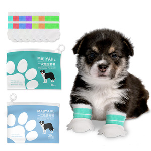 Scarpe Monouso per Cani Protezione Zampe Benda Autoadesiva Regolabile Copri Zampe Usa e Getta per Cani per Passeggiate all'Aperto - Product Image 1