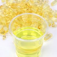 Huile de poisson raffinée haute puissance 50/25 EE TG Type 18/12 33/22 10/50, base de gélules molles de qualité alimentaire, certifiée HACCP, dose de 1000 mg pour