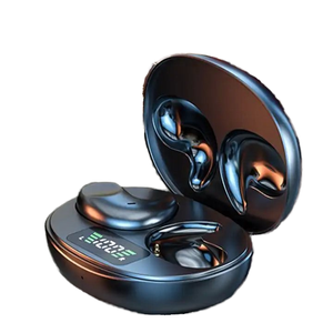 Écouteurs sans fil V5.3 BT, écouteurs à clip d'oreille, 3 à 5 heures d'autonomie, affichage numérique, étanche IPX-5, ANC/ENC, faible latence, charge de type C, studio - Product Image 1