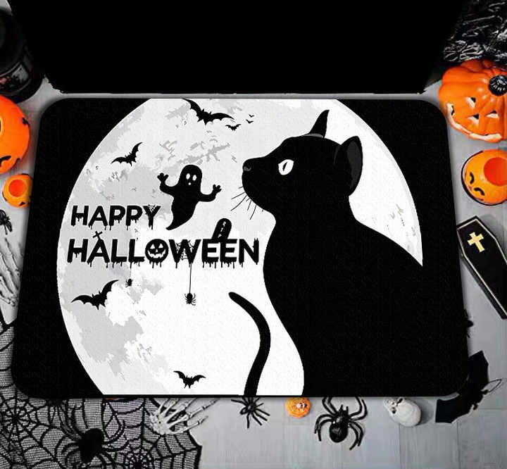 Customizable Modern Reversible Carpet Door Mat Absorbent NonSlip Loop