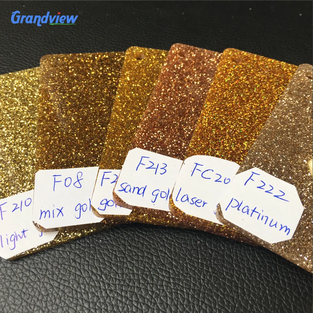 Acryl platten angepasst Glitter Chunky Muster Acryl platte