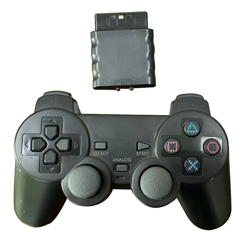 PS2 kablosuz denetleyici 2.4G kablosuz denetleyici 2.4G joystick gamepad alıcı ile