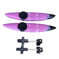 Stabilisateur de kayak en LLDPE - Flotteur d'équilibre à haute flottabilité avec rangement multifonctionnel et support - Capacité 1 personne - Écologique