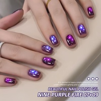 XEIJAYI Vernis à ongles gel UV Nine purple Fire, lot de 4 couleurs, fournitures pour ongles, sans HEMA, sans TPO, norme UE, usine OEM ODM, vente en gros