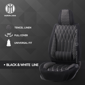 Marcan Custom Look Marcan Élégant Treillis de Diamants Style Automobile Amélioration Complète du Siège en Lin Multi-Couleurs - Product Image 3