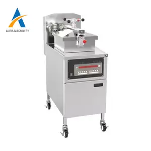 Fully automatic small electric heating leisure puffed food frying line chicken rice balls frying machine