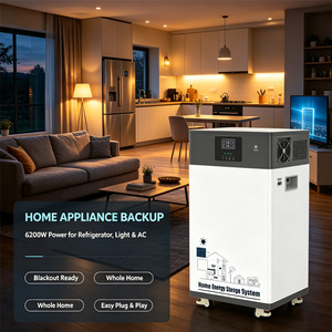 เครื่องกำเนิดไฟฟ้าพกพา 6200W 16000Wh LiFePO4 5000W พร้อมระบบโซลาร์ MPPT จั๊มสตาร์ท ไฟฉาย สำหรับบ้าน รถยนต์ไฟฟ้า กิจกรรมกลางแจ้ง แคมป์ปิ้ง - Product Image 2
