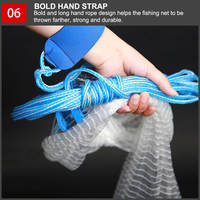 Filet de pêche en nylon monofilament de haute qualité, fabriqué en Chine, pour la pêche à la traîne et au lancer, avec cordon de serrage