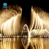 Fuente Musical Flotante para Lago con Descuento, PLC/DMX512, Acero Inoxidable 304, Ecológica, Sin Ingeniería Civil