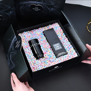 Caja Rígida de Lujo Personalizada con Doble Puerta Plegable de Mármol y Cierre Metálico en Forma de Corazón para Empaque de Perfumes y Cosméticos Premium, Kit de PR - Product Image 2
