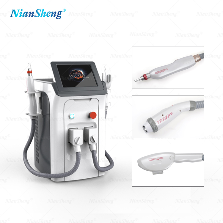 Niansheng 3 in 1 OPT Hair Removal + RF + ND YAG Laser Tattoo Removal Machine Laser Hair Removal Machine Price