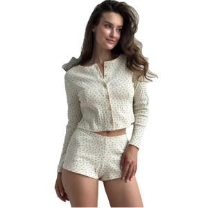 Camisón de una Pieza para Mujer, 100% Algodón, Color Sólido, Manga Larga, Informal, Cómodo, Transpirable, para Primavera, Otoño y Verano - Product Image 5
