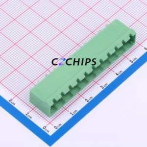 DB2EVC-5.0-11P-GN Plug-in Terminal Block Through hole,P=5mm Connector Board-to-Board / Socket - Closed 1x11P 5mm Green - Product Image 1
