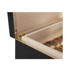 กล่องเก็บของไม้ขนาดใหญ่แบบโมเดิร์นเคลือบเงา กล่องของขวัญสุดหรู ทำด้วยมือ สีดำด้าน กล่องเก็บซิการ์ - Product Image 2