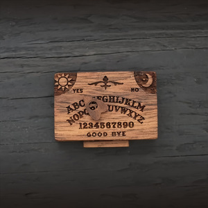 Mini planchette <span class=keywords><strong>Ouija</strong></span> rétro miniature avec tiroir, planchette spirituelle <span class=keywords><strong>en</strong></span> <span class=keywords><strong>bois</strong></span> faite à la main avec planchettes, outils de divination - Product Image 6
