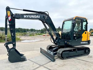 Mini-excavatrice sur chenilles hydraulique Hyundai HX60 neuve, fabrication sud-coréenne, 6 tonnes, matériel d'occasion, certificat CE EPA - Product Image 4