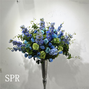 SPR ghirlanda decorativo centrotavola matrimonio verde <span class=keywords><strong>glicine</strong></span> artificiale rosa composizione floreale palla - Product Image 5