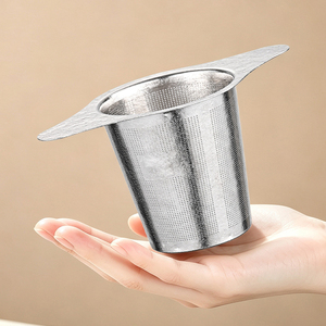 304 Stainless Steel <b>Tea</b> <b>Infuser</b> Extra Fine Mesh Loose Leaf <b>Tea</b> Strainer Silver Metal Filter for <b>Mug</b> Teapot Jar - Product Image 2