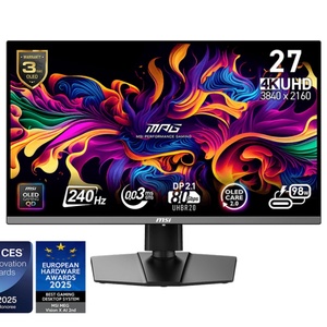Wholesale MSI MPG 272URX QD-OLED With Light 3840x2160 (UHD) Rapid 0.03ms(GtG) 240Hz Gaming <b>Monitors</b> 450 (Typ.) Brightness - Product Image 1