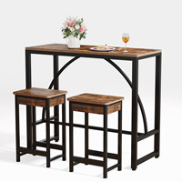 Meilleures ventes : Ensemble de meubles de salon 3 pièces, table de bar pas chère avec table et chaises