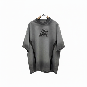 Camiseta personalizada desgastada que cambia gradualmente de color Camiseta de manga corta para hombres - Product Image 1