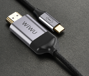<span class=keywords><strong>WiWU</strong></span> สายอะแดปเตอร์ Type C ไปยัง4K,สายแปลงสายเคเบิลถักไนล่อน4K @ 60Hz สำหรับโทรศัพท์มือถือ Type C สายเคเบิลแล็ปท็อปแท็บเล็ต - Product Image 3