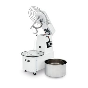 Impastatrice Commerciale HENDI 56 Kg/h 22L 400V/750W 400x672x(H)730mm Impastatrice a Spirale con Testa Sollevabile e Ciotola Rimovibile - Product Image 1