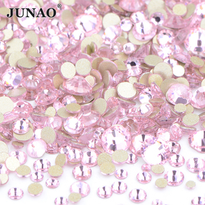 En gros Non Hotfix Strass Nail Art Décoration Couleur de Mélange de mélange de Taille AB Cristal Pierres de Verre Flatback Strass - Product Image 5