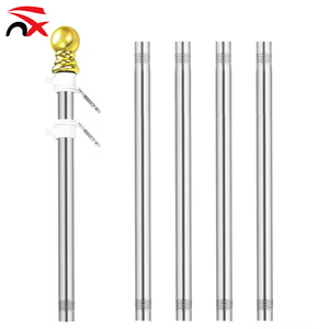 Vente en gros de mât de drapeau de 6 pieds en aluminium robuste de construction tournante mât de drapeau mural extérieur de 6 pieds <span class=keywords><strong>pour</strong></span> drapeau de maison - Product Image 2